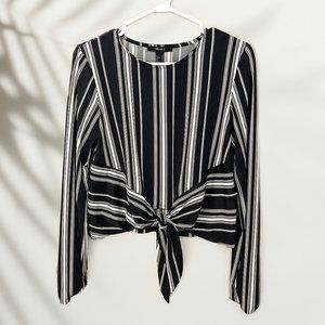 Forever 21 Striped Long Sleeve Women's Shirt SZ S